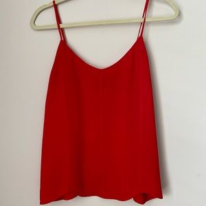Cute Red game day strap blouse